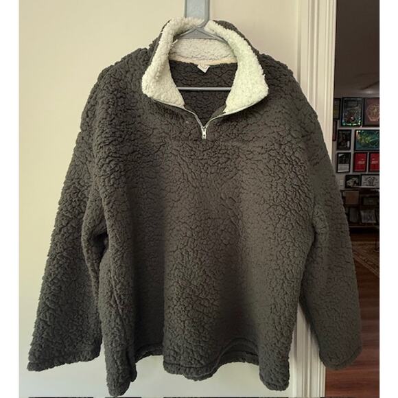 Plush Gray Pullover Womens M/L - Picture 1 of 7